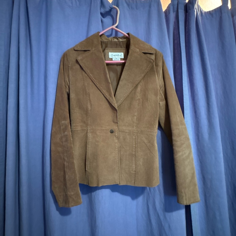 Charlotte Russe Brown Suede Blazer